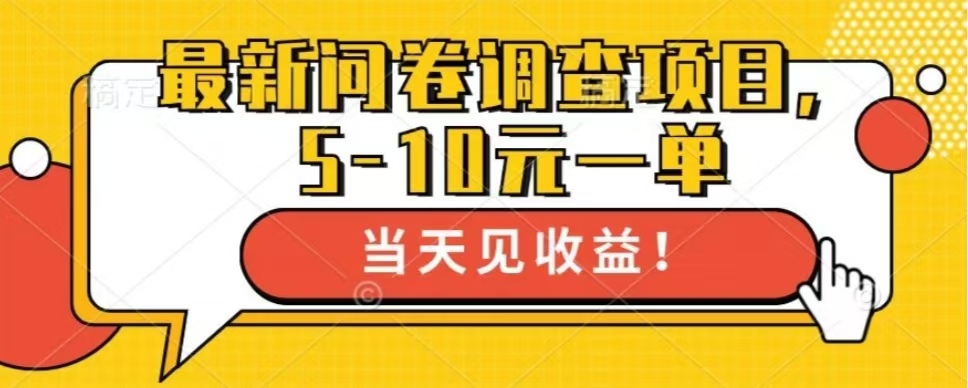 最新问卷调查项目，共12个平台，单日零撸100＋-IT吧