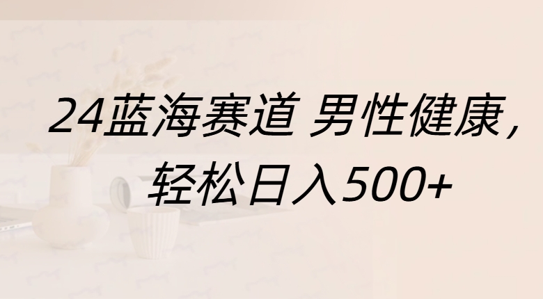 蓝海赛道 男性健康，轻松日入500+-IT吧