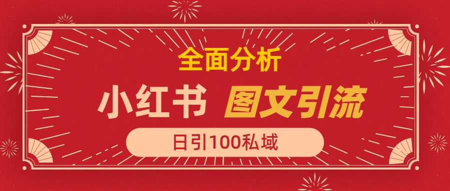 小红书图文引流，全面解析日引100私域流量是怎样做到的-IT吧