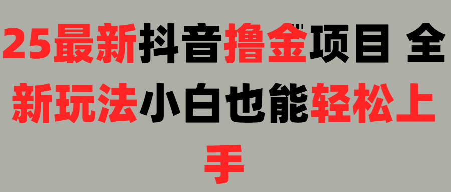25最新抖音直播撸金项目，小白也能轻松上手！-IT吧