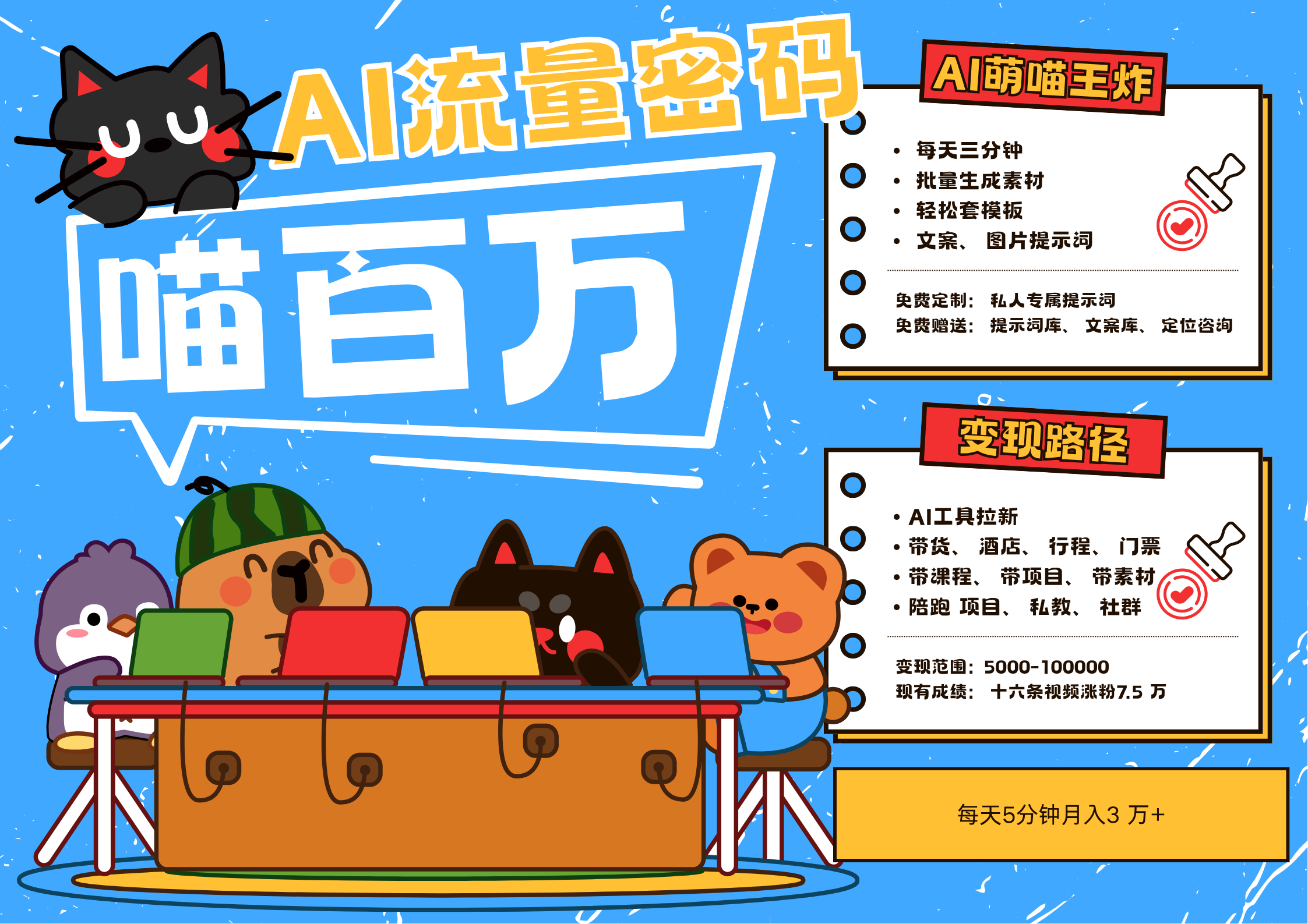 AI+宠物+旅行2025最火流量密码 轻松用AI宠物做文旅账号 可带货，带酒店，可以带行程，旅行社 小白三分钟学会 N种变现渠道 月入五位数  管道收益-IT吧