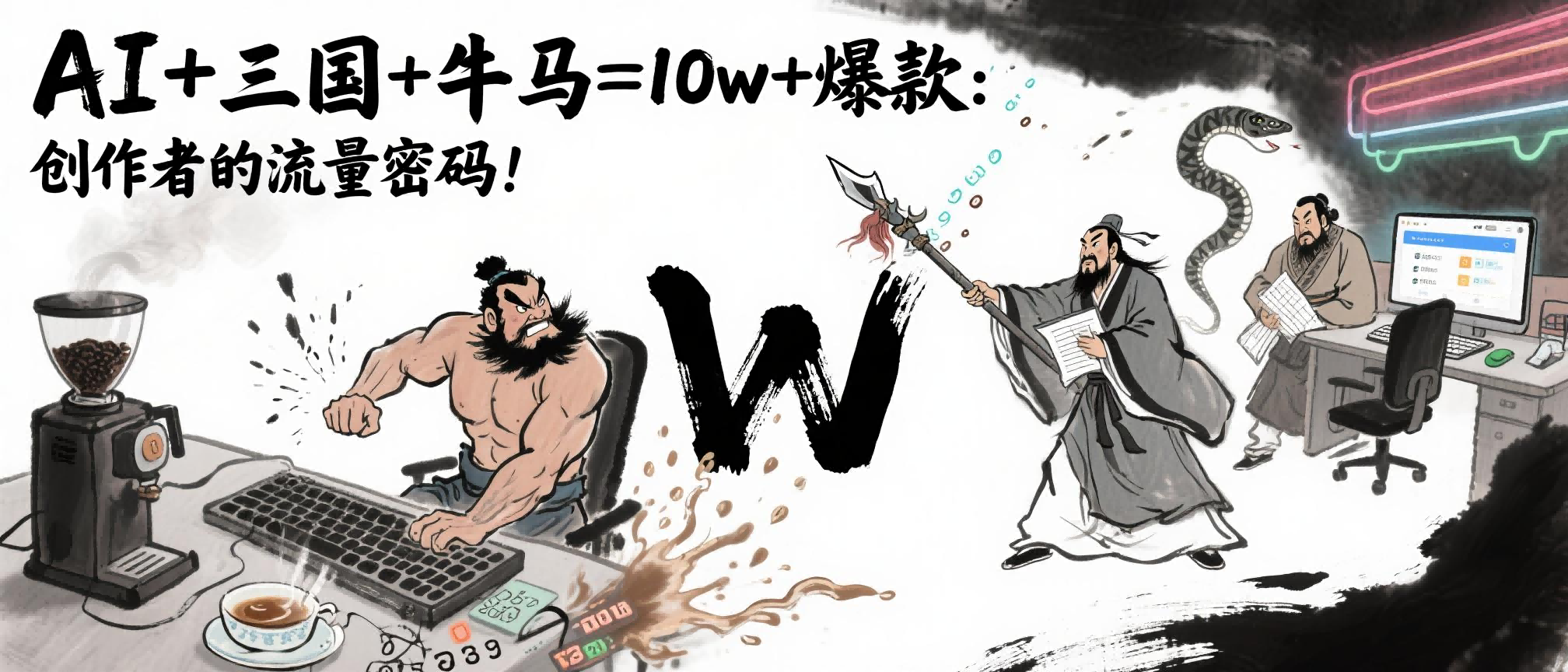 AI+三国+牛马=10w+爆款：创作者的流量密码！-IT吧