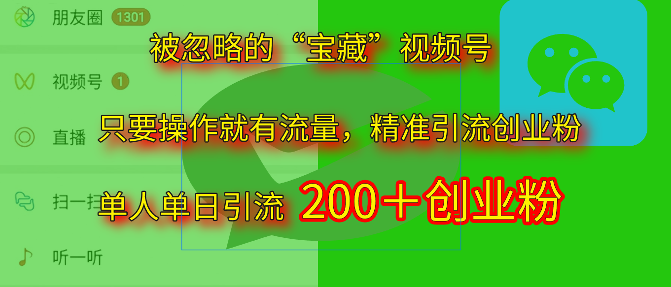 2025.5月最新被忽略的“宝藏”视频号，精准日引流200+-IT吧