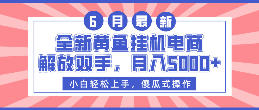全新黄鱼挂机电商，解放双手，月入5000+-IT吧