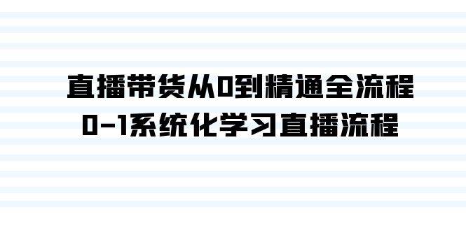 直播带货从0到精通全流程，0-1系统化学习直播流程（35节课）-IT吧