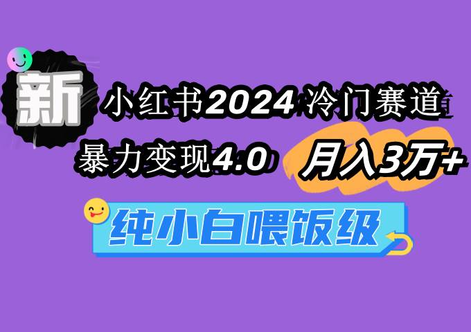 小红书2024冷门赛道 月入3万+ 暴力变现4.0 纯小白喂饭级-IT吧