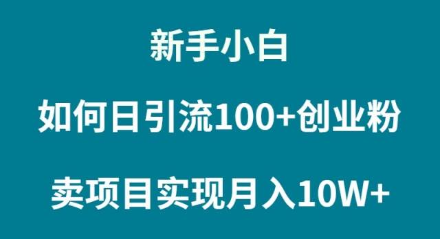 新手小白如何通过卖项目实现月入10W+-IT吧