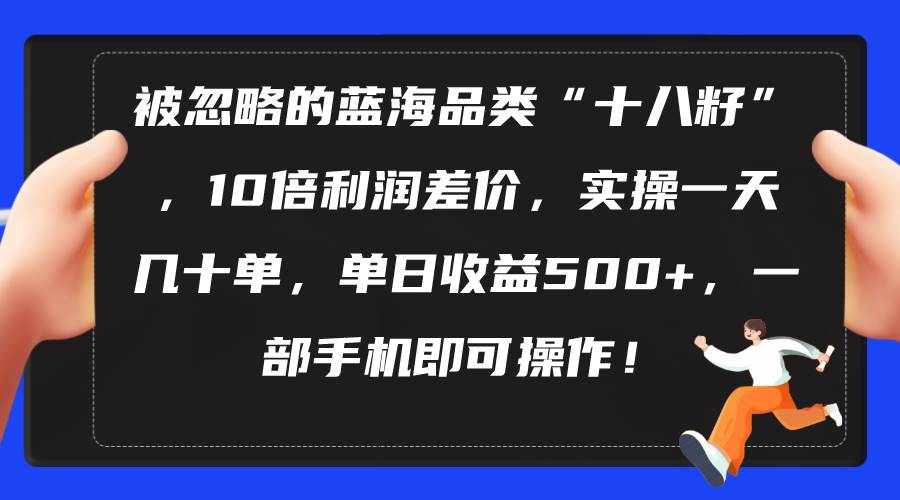 被忽略的蓝海品类“十八籽”，10倍利润差价，实操一天几十单 单日收益500+-IT吧