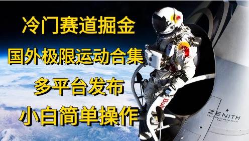 冷门赛道掘金，国外极限运动视频合集，多平台发布，小白简单操作-IT吧