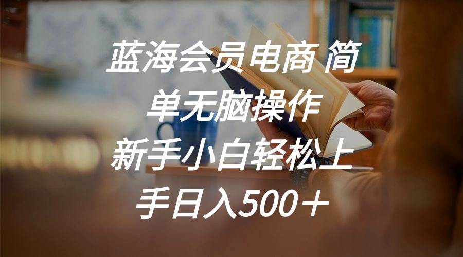 蓝海会员电商 简单无脑操作 新手小白轻松上手日入500＋-IT吧