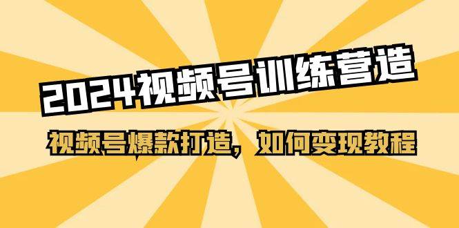 2024视频号训练营，视频号爆款打造，如何变现教程（20节课）-IT吧