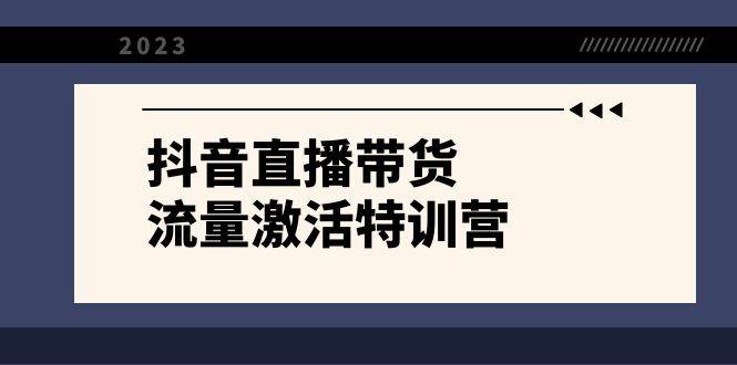 抖音直播带货-流量激活特训营，入行新手小白主播必学（21节课 资料）-IT吧