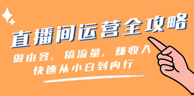 直播间-运营全攻略：做由容，搞流量，赚收入一快速从小白到内行（46节课）-IT吧