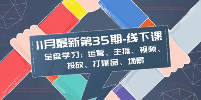 11月最新-35期-线下课：全盘学习：运营、主播、视频、投放、打爆品、场景-IT吧