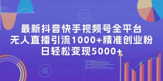 最新抖音快手视频号全平台无人直播引流1000+精准创业粉，日轻松变现5000+-IT吧