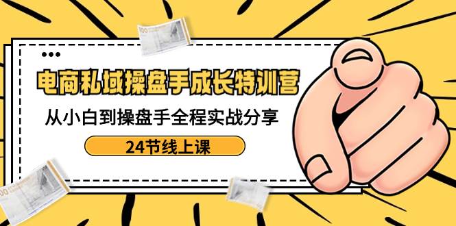 电商私域-操盘手成长特训营：从小白到操盘手全程实战分享-24节线上课-IT吧